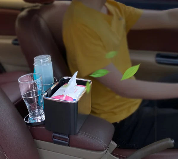 Car Armrest Cup Holder Storage Box