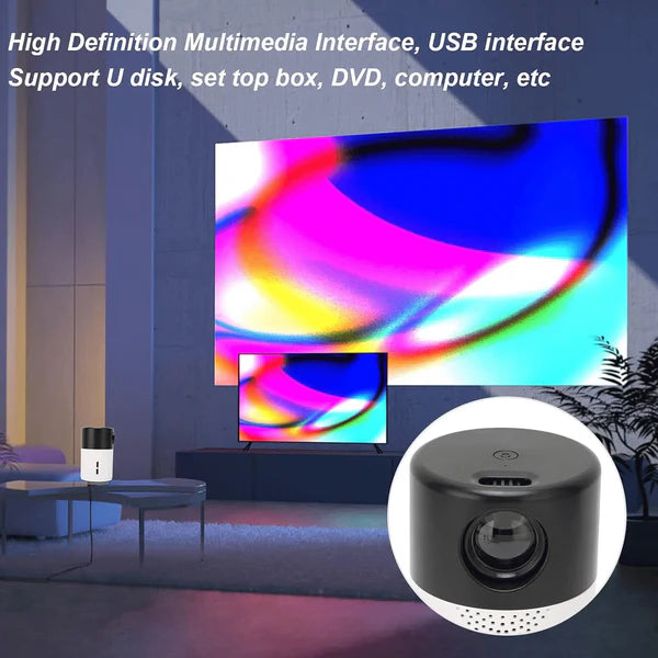 Mini Home & Outdoor Movie Projector
